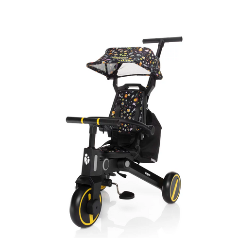 Tricicleta pliabila Zopa 7 in 1, de la 10 luni - 5 ani, Nova 2 Cosmic Black, Culoare: Negru,poza 2