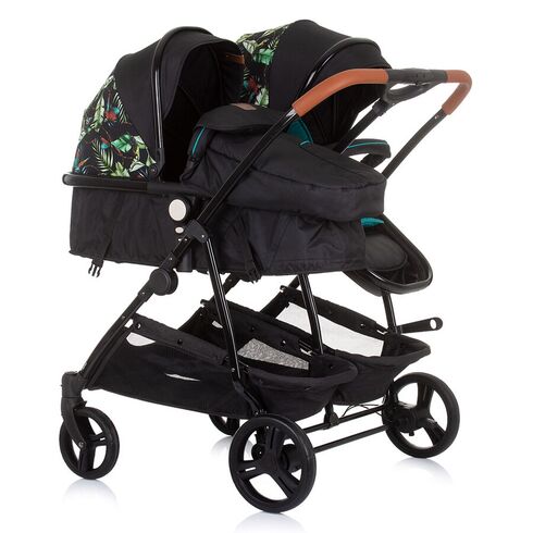 Carucior gemeni Chipolino Duo Smart 2 in 1 exotic, Culoare: Multicolor,poza 3