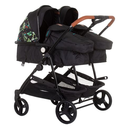 Carucior gemeni Chipolino Duo Smart 2 in 1 exotic, Culoare: Multicolor,poza 2