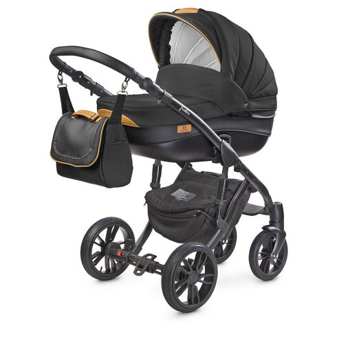 Carucior Camini FRONTERA 2 in 1 Negru, Culoare: Negru