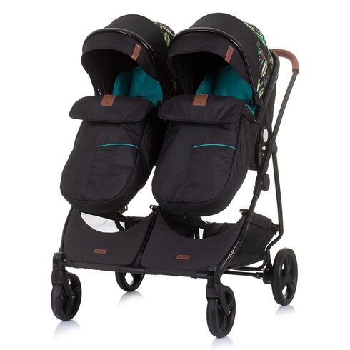 Carucior gemeni Chipolino Duo Smart 3 in 1 exotic, Culoare: Multicolor,poza 9