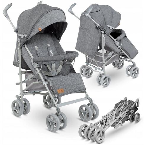 Carucior sport Lionelo Irma, Grey/ Dark Grey, Culoare: Gri, Model: sport,poza 2