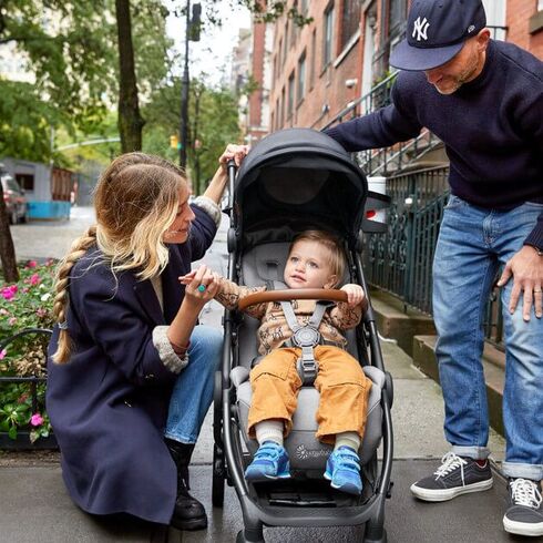 Carucior Compact Metro+ Deluxe Ergobaby London Grey, Culoare: Gri,poza 7