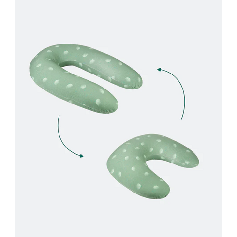 Babymoov - Perna B.Love 2 in 1 de maternitate si de alaptare, in forma de U si C, Verde, Culoare: Verde,poza 2