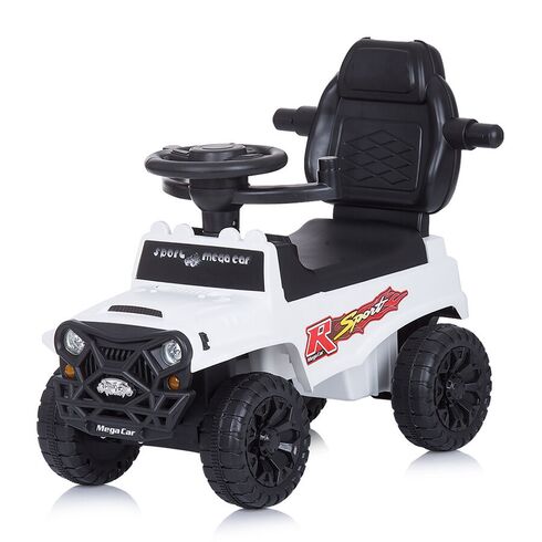 Masinuta de impins Chipolino Safari white cu maner si copertina, Culoare: Alb,poza 6