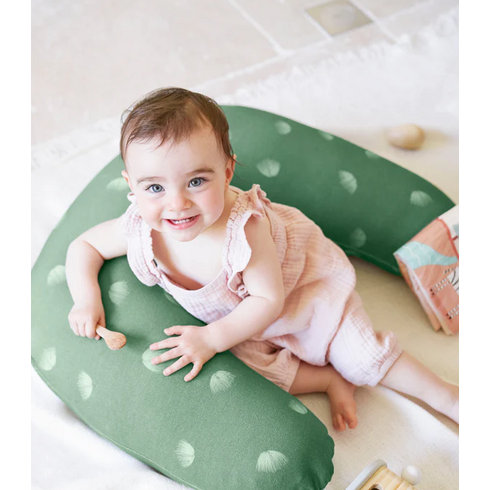 Babymoov - Perna B.Love 2 in 1 de maternitate si de alaptare, in forma de U si C, Verde, Culoare: Verde,poza 3