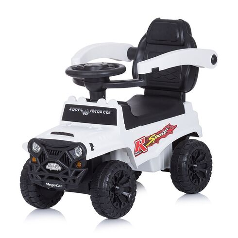 Masinuta de impins Chipolino Safari white cu maner si copertina, Culoare: Alb,poza 5