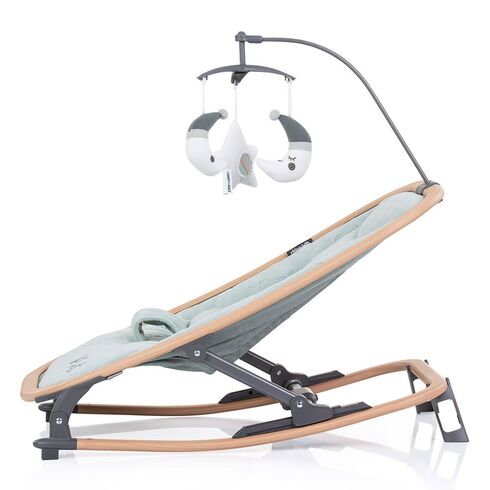 Scaunel balansoar Chipolino Velvet aloe wood, Culoare: Blue,poza 5