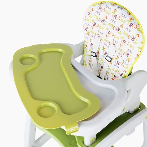 Scaun de masa Juju Eat&Play, Verde, Culoare: Verde,poza 8