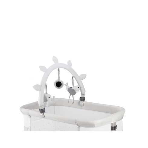 Co-sleeper MoMi, Revo - Light Grey, Culoare: Gri deschis,poza 5