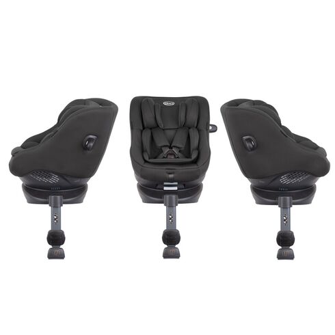 Scaun auto Graco rotativ 360 Turn2Me i-Size Midnight, Culoare: Negru, Grupa: 0-18kg (0 luni - 4 ani),poza 4
