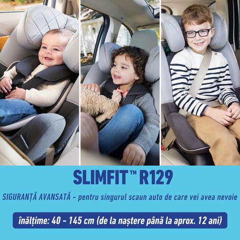 Scaun auto Graco SlimFit i-Size 0-12 ani Midnight, Culoare: Negru, Grupa: 0-36kg (0 luni - 12 ani),poza 5  - ExclusivMAG.ro Scaun auto Graco SlimFit i-Size 0-12 ani Midnight, Culoare: Negru, Grupa: 0-36kg (0 luni - 12 ani),poza 5