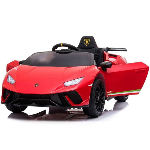 Masinuta electrica Chipolino Lamborghini Huracan red cu scaun din piele si roti EVA, Culoare: Rosu, Capacitate acumulator: 12V,poza 10
