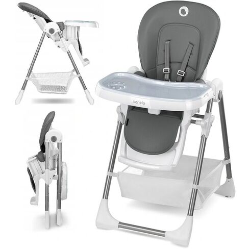 Scaun de masa, Lionelo, Linn Plus, Reglabil, 6 Pozitii pe inaltime, Spatar reglabil in 3 pozitii, Din metal, Conform cu standardul europeane de securitate EN14988, Gri, Culoare: Gri,poza 3  - ExclusivMAG.ro Scaun de masa, Lionelo, Linn Plus, Reglabil, 6 Pozitii pe inaltime, Spatar reglabil in 3 pozitii, Din metal, Conform cu standardul europeane de securitate EN14988, Gri, Culoare: Gri,poza 3