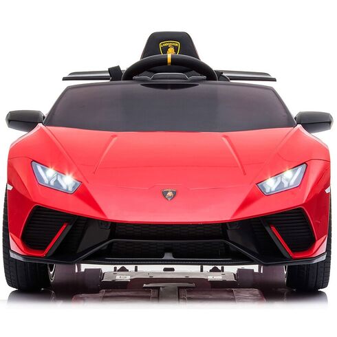 Masinuta electrica Chipolino Lamborghini Huracan red cu scaun din piele si roti EVA, Culoare: Rosu, Capacitate acumulator: 12V,poza 3
