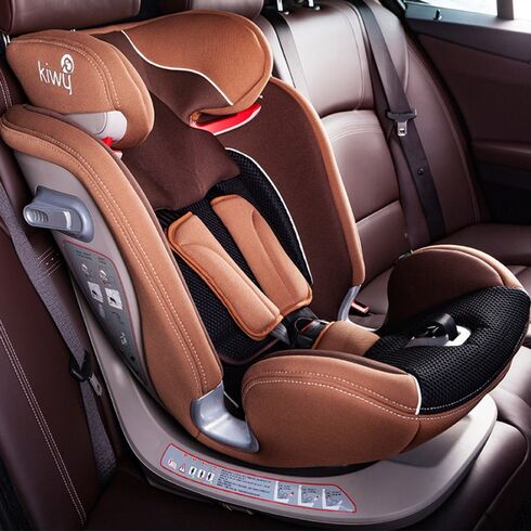 Scaun auto cu isofix si centura Top Tether Alia 9-36 kg, Moka Kiwy, Culoare: Maro, Grupa: 9-36kg (9 luni - 12 ani),poza 2