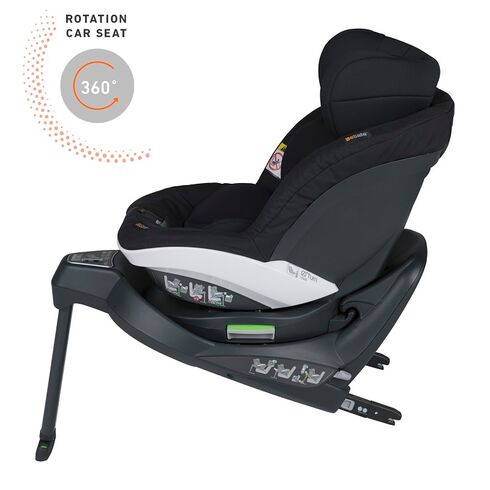 Scaun auto rotativ Besafe iZi Turn i-Size - Fresh Black Cab, Culoare: Negru, Grupa: 61-105cm (4luni - 4ani),poza 3
