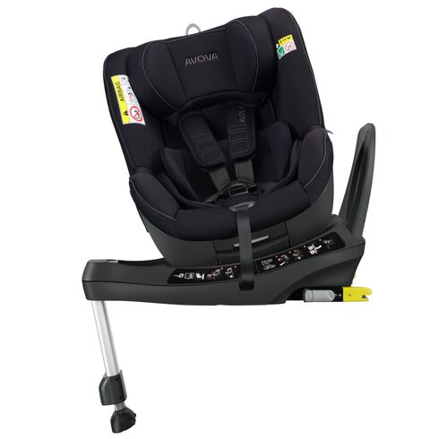 Scaun auto Avova Sperber-Fix 61 Pearl Black, Culoare: Negru, Grupa: 61-105cm (4luni - 4ani)