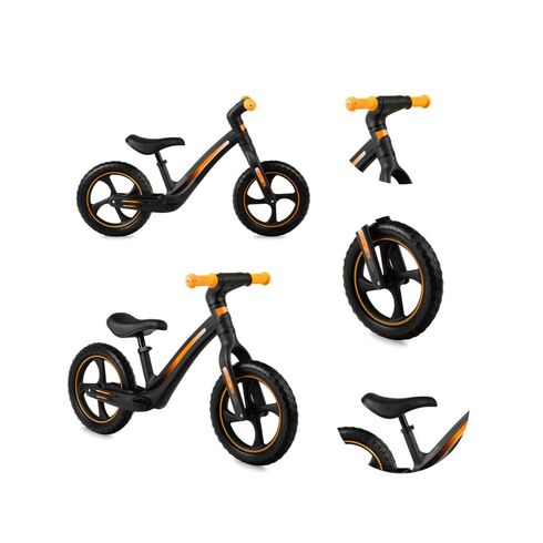 Bicicleta fara pedale, Momi Mizo - Black, Culoare: Negru,poza 4
