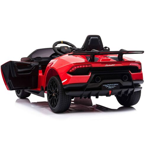 Masinuta electrica Chipolino Lamborghini Huracan red cu scaun din piele si roti EVA, Culoare: Rosu, Capacitate acumulator: 12V,poza 11