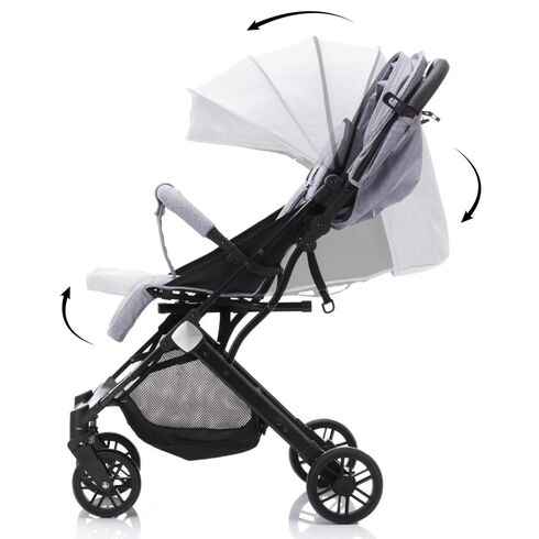 Carucior sport Elite Styler - light grey melange- Fillikid, Culoare: Gri deschis,poza 3