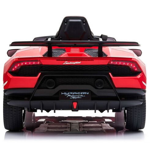Masinuta electrica Chipolino Lamborghini Huracan red cu scaun din piele si roti EVA, Culoare: Rosu, Capacitate acumulator: 12V,poza 6