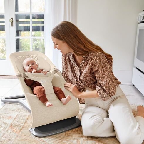 Balansoar 3 in 1 Evolve Cream Ergobaby, Culoare: Crem,poza 6  - ExclusivMAG.ro Balansoar 3 in 1 Evolve Cream Ergobaby, Culoare: Crem,poza 6