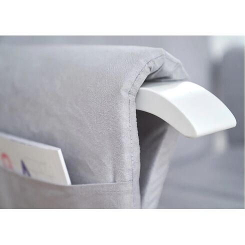 Fotoliu reglabil alaptare, cu suport pentru picioare Gri Tutti Bambini, Culoare: Gri,poza 7