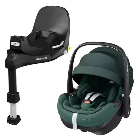 Scaun Auto I-Size Maxi-Cosi PEBBLE 360 PRO + Baza Auto FAMILYFIX 360 PRO ESSENTIAL GREEN, Culoare: Verde, Grupa: 0-13kg (0 luni - 12 luni)