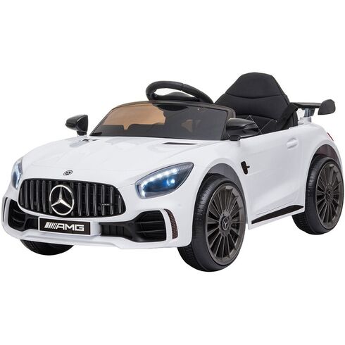 Masinuta electrica Hubner Mercedes Benz AMG white, Culoare: Alb, Capacitate acumulator: 12V
