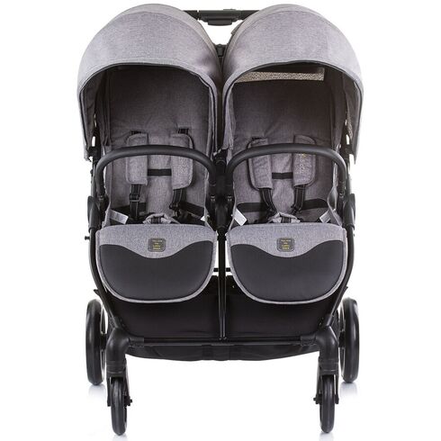 Carucior gemeni Chipolino Top Stars graphite, Culoare: Gri - poza 4 - ExclusivMAG.ro