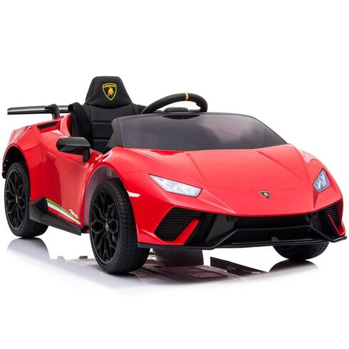 Masinuta electrica Chipolino Lamborghini Huracan red cu scaun din piele si roti EVA, Culoare: Rosu, Capacitate acumulator: 12V,poza 8