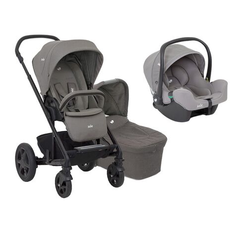Carucior pentru copii multifunctional 3 in 1 Joie Chrome Foggy Gray, Culoare: Gri, Model: 3 in 1