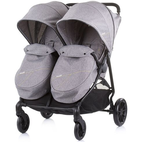 Carucior gemeni Chipolino Top Stars graphite, Culoare: Gri - poza 3 - ExclusivMAG.ro