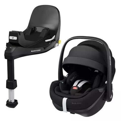 Scaun Auto I-Size Maxi-Cosi PEBBLE 360 PRO + Baza Auto FAMILYFIX 360 PRO ESSENTIAL BLACK, Culoare: Negru, Grupa: 0-13kg (0 luni - 12 luni)