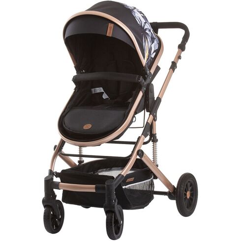 Carucior Chipolino Estelle 2 in 1 leaves, Culoare: Gri/Negru