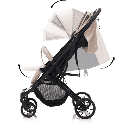 Carucior sport Elite Styler - sand melange- Fillikid, Culoare: Crem,poza 3