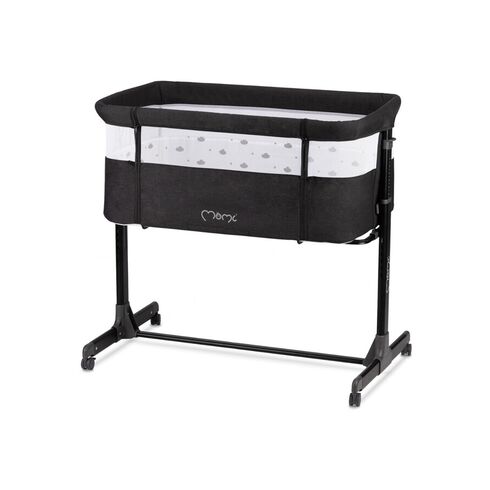 Co-sleeper MoMi, Revo - Black, Culoare: Negru  - ExclusivMAG.ro