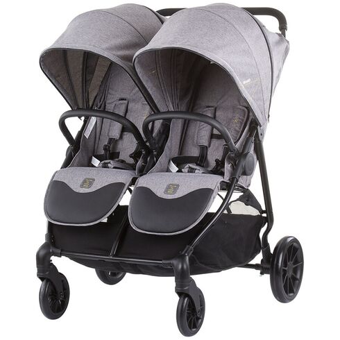 Carucior gemeni Chipolino Top Stars graphite, Culoare: Gri