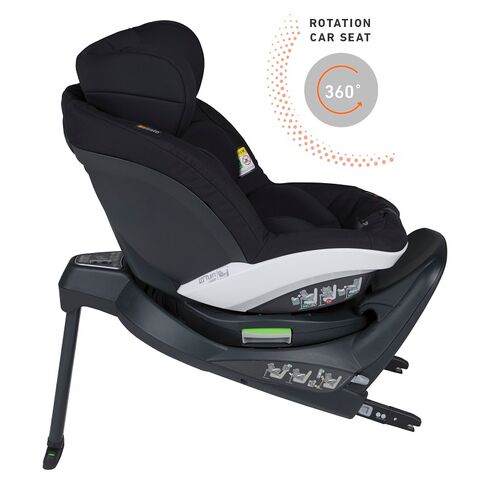 Scaun auto rotativ Besafe iZi Turn i-Size - Fresh Black Cab, Culoare: Negru, Grupa: 61-105cm (4luni - 4ani),poza 4