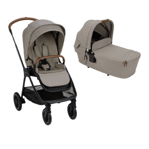 Set carucior compact Nuna TRIV next Hazelwood + Landou LYTL Hazelwood, Culoare: Crem, Model: 2 in 1