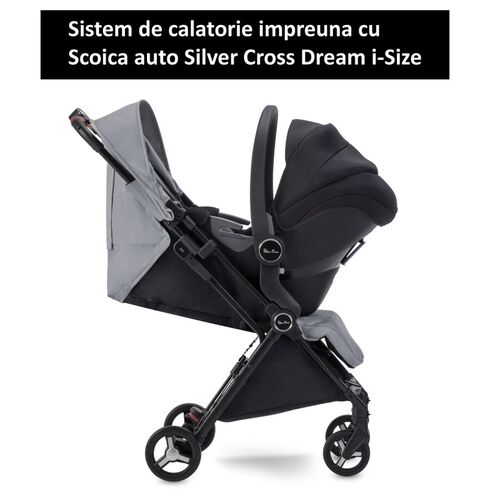 Carucior Silver Cross Jet 3 Silver, Culoare: Gri - poza 5 - ExclusivMAG.ro