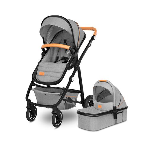 Carucior Lionelo Amber 2 in 1, Pana la 22 kg, Gri deschis, Culoare: Gri deschis, Model: 2 in 1