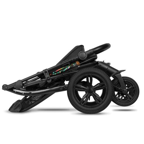 Carucior sport Lionelo Annet Tour Dreamin, Editie Limitata, 0-22 kg, Cu certificare TÜV SÜD, Negru, Culoare: Multicolor, Model: sport,poza 5