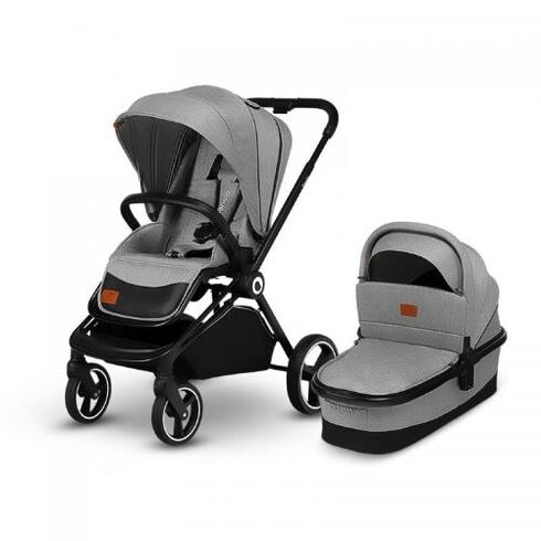 Carucior Lionelo Mika 2 in 1,Gri, Culoare: Gri, Model: 2 in 1