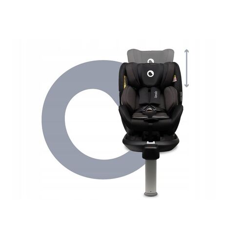 Scaun auto I-size Lionelo Antoon Plus Negru, Rotire 360 grade, 0-18 kg, Testat ADAC, R129,poza 12