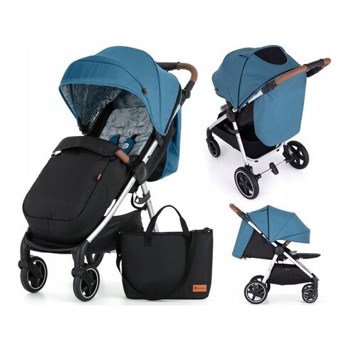 Carucior sport Petite&Mars Royal, 0-22 kg, Ocean Blue, Culoare: Albastru, Model: sport,poza 2