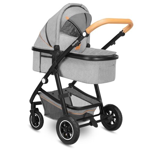 Carucior Lionelo Amber 2 in 1, Pana la 22 kg, Gri deschis, Culoare: Gri deschis, Model: 2 in 1,poza 4