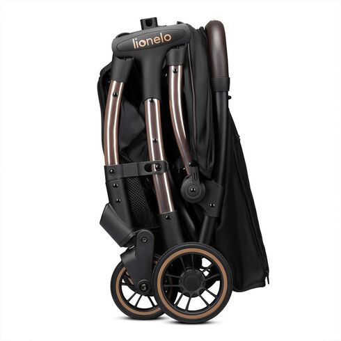 Carucior sport Lionelo Julie One, 0-22 kg, Negru/Auriu, Culoare: Negru/Auriu, Model: sport,poza 6