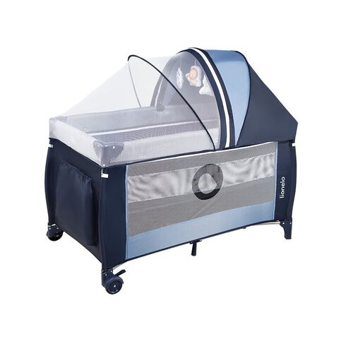 Patut pliant cu doua nivele Lionelo Sven Plus,120x60 cm,Blue Navy, Culoare: Albastru, Dimensiuni: 120x60,poza 2